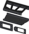 100850 Winch Mount - Powdercoated Black, Direct Fit, Sold Individually