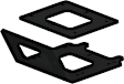 101920 Winch Mount - Powdercoated Black, Direct Fit, Sold Individually