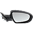2014-2015 Kia Optima - Passenger Side Mirror, Power Adjust, Heated, Manual Folding, Paintable, In-housing Signal Light, No Memory, No Puddle Light, No Auto-Dimming, No Blind Spot Feature