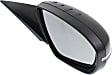 2014-2015 Kia Optima - Passenger Side Mirror, Power Adjust, Heated, Manual Folding, Paintable, In-housing Signal Light, No Memory, No Puddle Light, No Auto-Dimming, No Blind Spot Feature