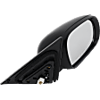 Passenger Side Mirror, Power Adjust, Non-Heated, Manual Folding, Textured Black, No Signal Light, No Memory, No Puddle Light, No Auto-Dim, No Blind Spot Feature