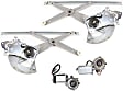 4-Piece Kit, Front, Driver and Passenger Side Power Window Regulator, Face Bar Only; With pad provision, Includes (2) Window Motor and (2) Window Regulator