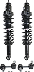 4-Piece Kit Rear, Driver and Passenger Side Suspension Kit, Includes (2) Sway Bar Link and (2) Shock Absorber and Strut Assembly