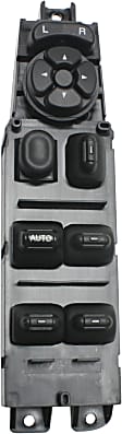 2-Piece Kit Window Switch Black 8 Buttons, Includes (1) Window Switch Bezel and (1) Window Switch