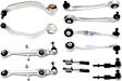 12-Piece Kit Front, Driver and Passenger Side, Upper and Lower Control Arms with Lateral Links and Tie Rod Ends