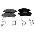 2004 Ford F-250 Super Duty - 4-Wheel Set Front and Rear Brake Disc and Pad Kit, Cross-drilled and Slotted, 8 Lugs, Front-331 mm/Rear-326 mm, Semi-metallic, 4WD, 6.8L 10Cyl, Pro-Line Series  Includes (4) Disc and (2) Pad Set
