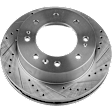 2020 Chevrolet Silverado 2500 HD WT - 2-Wheel Set Front Brake Disc and Pad Kit, Cross-drilled and Slotted, 8 Lugs, 355 mm, Ceramic, 6.6L 8Cyl, Pro-Line Series  Includes (2) Disc and (1) Pad Set