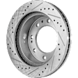 2020 Chevrolet Silverado 2500 HD WT - 2-Wheel Set Front Brake Disc and Pad Kit, Cross-drilled and Slotted, 8 Lugs, 355 mm, Ceramic, 6.6L 8Cyl, Pro-Line Series  Includes (2) Disc and (1) Pad Set
