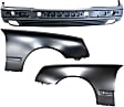 3-Piece Kit, Front Primed Bumper Cover, Includes (1) Bumper Cover and (2) Fender