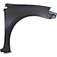3-Piece Kit Front Primed Bumper Cover, Sedan, S/Special Edition Models, with Chrome Grille Surround, Includes (1) Bumper Cover and (2) Fender