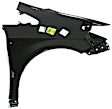 2011 Toyota Prius - 3-Piece Kit Front Primed Bumper Cover, For Models With LED Headlights,  Includes (1) Bumper Cover and (2) Fender