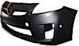 2011 Toyota Prius - 3-Piece Kit Front Primed Bumper Cover, For Models With LED Headlights,  Includes (1) Bumper Cover and (2) Fender