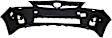 2011 Toyota Prius - 3-Piece Kit Front Primed Bumper Cover, For Models With LED Headlights,  Includes (1) Bumper Cover and (2) Fender