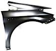 2011 Toyota Prius - 3-Piece Kit Front Primed Bumper Cover, For Models With LED Headlights,  Includes (1) Bumper Cover and (2) Fender