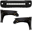 3-Piece Kit, Front Textured Bumper Cover, Includes (1) Bumper Cover and (2) Fender