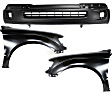 3-Piece Kit, Front Primed Bumper Cover, RWD, With Pre-Runner Model, Includes (1) Bumper Cover and (2) Fender