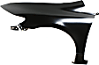 2007 Honda Civic - 3-Piece Kit Front Primed Bumper Cover, Sedan,  Includes (1) Bumper Cover and (2) Fender