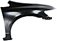 2010 Honda Civic - 3-Piece Kit Front Primed Bumper Cover, Sedan, Includes (1) Bumper Cover and (2) Fender