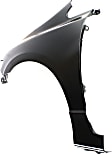 2010 Honda Civic - 3-Piece Kit Front Primed Bumper Cover, Sedan, Includes (1) Bumper Cover and (2) Fender