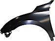 2018 Honda Civic LX - 3-Piece Kit Front Primed Bumper Cover,  North America Built Vehicle, Sedan,  Includes (1) Bumper Cover and (2) Fender
