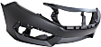2018 Honda Civic LX - 3-Piece Kit Front Primed Bumper Cover,  North America Built Vehicle, Sedan,  Includes (1) Bumper Cover and (2) Fender