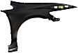 3-Piece Kit, Front Primed Bumper Cover, Sedan, CAPA Certified, Includes (1) Bumper Cover and (2) Fender