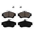 Front Brake Disc and Pad Kit, Plain Surface 4 Lugs 280.92 mm Organic Pro-Line Series