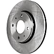 Front Brake Disc and Pad Kit, Plain Surface 4 Lugs 280.92 mm Organic Pro-Line Series