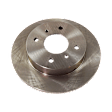 2-Wheel Set Rear Brake Disc and Pad Kit, Plain Surface 4 Lugs 258.06 mm Ceramic Pro-Line Series, Includes (2) Brake Disc and (1) Brake Pad Set