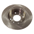 2-Wheel Set Rear Brake Disc and Pad Kit, Plain Surface 4 Lugs 258.06 mm Ceramic Pro-Line Series, Includes (2) Brake Disc and (1) Brake Pad Set