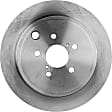 Rear Brake Disc and Pad Kit, Plain Surface 5 Lugs Organic Pro-Line Series