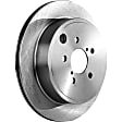 Rear Brake Disc and Pad Kit, Plain Surface 5 Lugs Organic Pro-Line Series