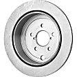 Rear Brake Disc and Pad Kit, Plain Surface 5 Lugs Organic Pro-Line Series