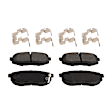 Rear Brake Disc and Pad Kit, Plain Surface 5 Lugs Organic Pro-Line Series