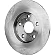 2-Wheel Set Rear Brake Disc and Pad Kit, Plain Surface 5 Lugs 278.89 mm Ceramic Pro-Line Series, Includes (2) Brake Disc and (1) Brake Pad Set