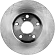 2-Wheel Set Rear Brake Disc and Pad Kit, Plain Surface 5 Lugs 278.89 mm Ceramic Pro-Line Series, Includes (2) Brake Disc and (1) Brake Pad Set