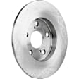 2-Wheel Set Rear Brake Disc and Pad Kit, Plain Surface 5 Lugs 278.89 mm Ceramic Pro-Line Series, Includes (2) Brake Disc and (1) Brake Pad Set