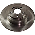 2-Wheel Set Rear Brake Disc and Pad Kit, Plain Surface 5 Lugs 289.81 mm Ceramic Pro-Line Series, Includes (1) Brake Pad Set and (2) Brake Disc