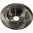 2-Wheel Set Rear Brake Disc and Pad Kit, Plain Surface 5 Lugs 289.81 mm Ceramic Pro-Line Series, Includes (1) Brake Pad Set and (2) Brake Disc