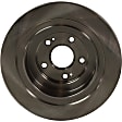 2-Wheel Set Rear Brake Disc and Pad Kit, Plain Surface 5 Lugs 289.81 mm Ceramic Pro-Line Series, Includes (1) Brake Pad Set and (2) Brake Disc