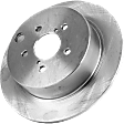 2-Wheel Set Rear Brake Disc and Pad Kit, Plain Surface 5 Lugs 274.07 mm Ceramic Pro-Line Series, Includes (2) Brake Disc and (1) Brake Pad Set