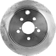 2-Wheel Set Rear Brake Disc and Pad Kit, Plain Surface 5 Lugs 274.07 mm Ceramic Pro-Line Series, Includes (2) Brake Disc and (1) Brake Pad Set