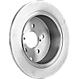 2-Wheel Set Rear Brake Disc and Pad Kit, Plain Surface 5 Lugs 274.07 mm Ceramic Pro-Line Series, Includes (2) Brake Disc and (1) Brake Pad Set