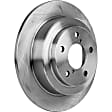2-Wheel Set Rear Brake Disc and Pad Kit, Plain Surface 5 Lugs 265.43 mm Ceramic Pro-Line Series, Includes (1) Brake Pad Set and (2) Brake Disc