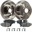 2008 Subaru Outback XT Limited - 2-Wheel Set Rear Brake Disc and Pad Kit, Plain Surface, 5 Lugs, 273.81 mm, Ceramic, 3.0L 6Cyl, Pro-Line Series  Includes (2) Disc and (1) Pad Set