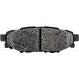 2-Wheel Set Rear Brake Disc and Pad Kit, Plain Surface 5 Lugs 286 mm Ceramic Pro-Line Series, Includes (2) Brake Disc and (1) Brake Pad Set