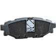 2-Wheel Set Rear Brake Disc and Pad Kit, Plain Surface 5 Lugs 286 mm Ceramic Pro-Line Series, Includes (2) Brake Disc and (1) Brake Pad Set
