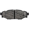 2-Wheel Set Rear Brake Disc and Pad Kit, Plain Surface 5 Lugs 286 mm Ceramic Pro-Line Series, Includes (2) Brake Disc and (1) Brake Pad Set