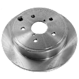 2-Wheel Set Rear Brake Disc and Pad Kit, Plain Surface 5 Lugs 286 mm Ceramic Pro-Line Series, Includes (2) Brake Disc and (1) Brake Pad Set