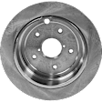 2-Wheel Set Rear Brake Disc and Pad Kit, Plain Surface 5 Lugs 286 mm Ceramic Pro-Line Series, Includes (2) Brake Disc and (1) Brake Pad Set